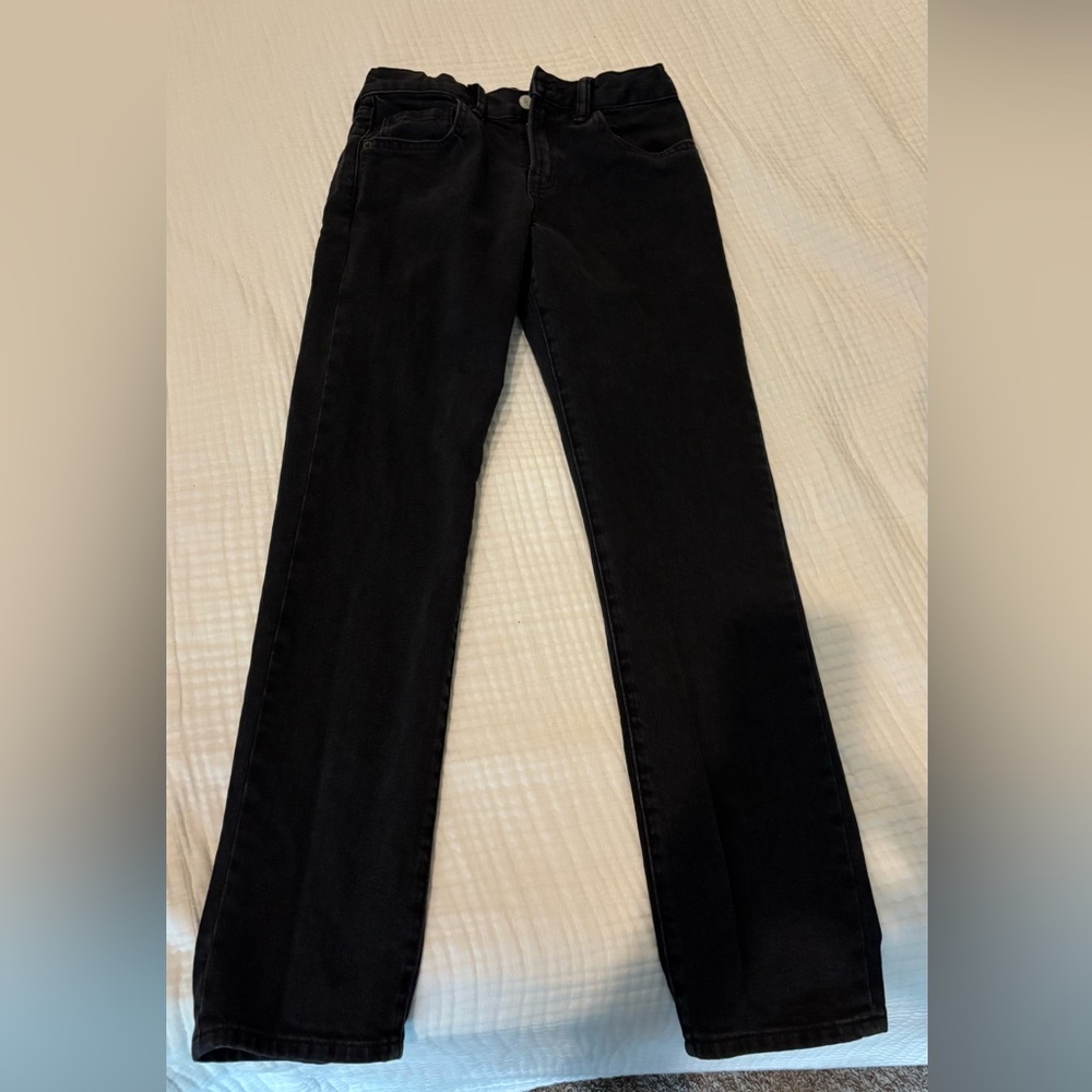 Gap Black Straight-Leg Skinny Jeans Size 14 slim